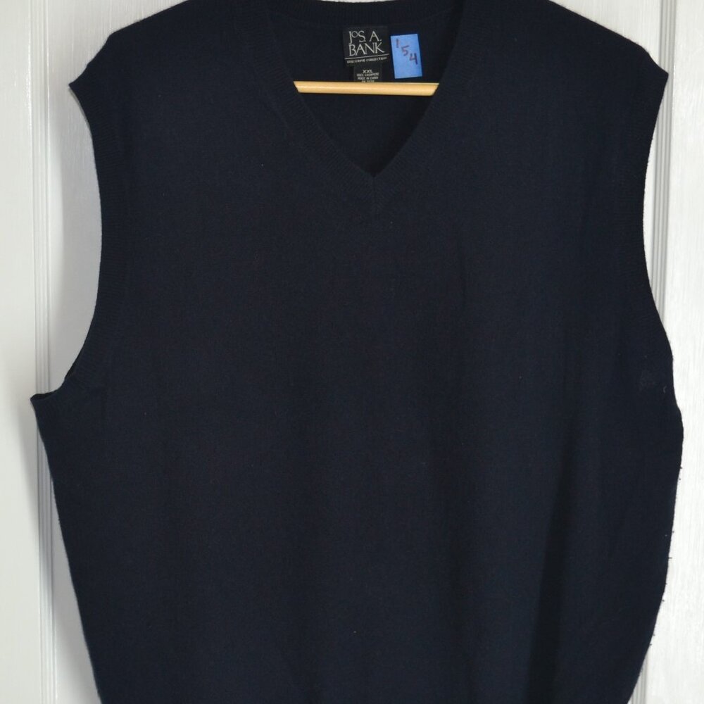 Jos. A. Bank, Executive Classic Sweater Vest,  Black, XXL